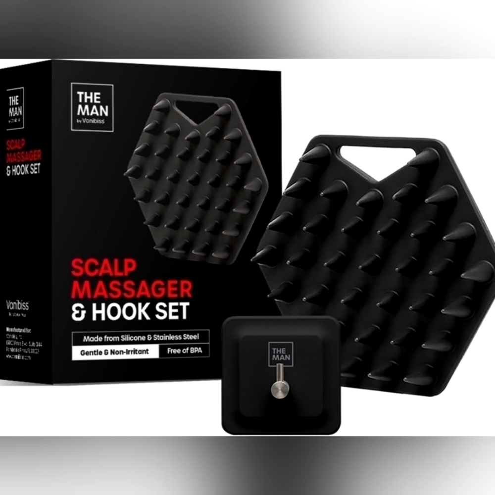 The Man Silicone Scalp Massager Set
